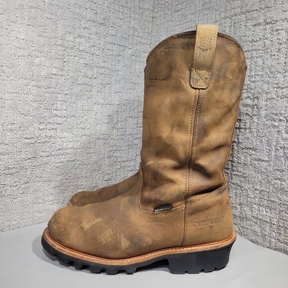 Carolina Well X 12” Men’s Size 13D Waterproof Comp Toe Ranch Wellington Logger - Picture 4 of 11